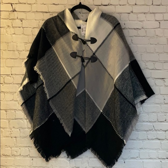 Christopher & Banks Sweaters - NWT Christopher and Banks Hoodie Shall Black White
